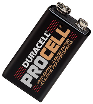 Duracell Procell Size 9 Volt Alkaline Battery-9.0 Volt: Pro-Sound