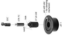 STR-TC, Short mounting cylinder only for TCg stand